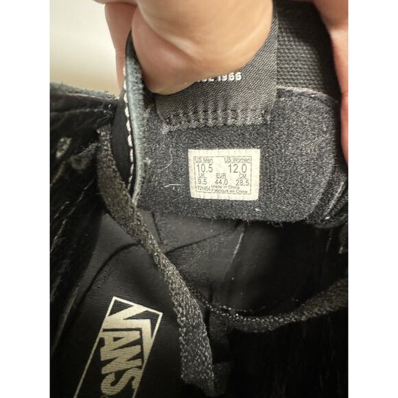 SOLD - VANS Shoes Size 10.5 Men 12 Women 44 EU Sk8-Hi Bolt Black White Sneakers - Picture 8 of 8